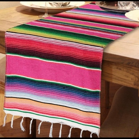 skymallboutique Other - New! Pink Mexican Serape Table Runner